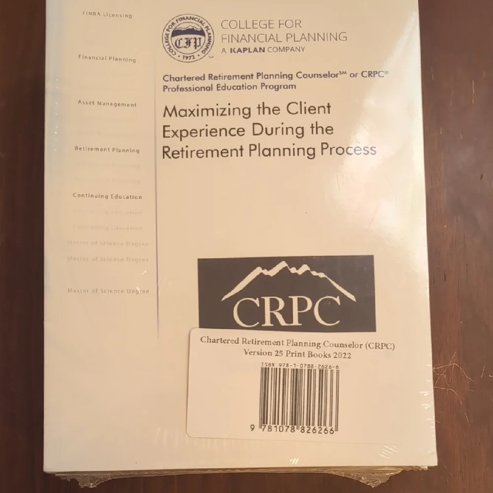 CRPC Retirement Planning Book